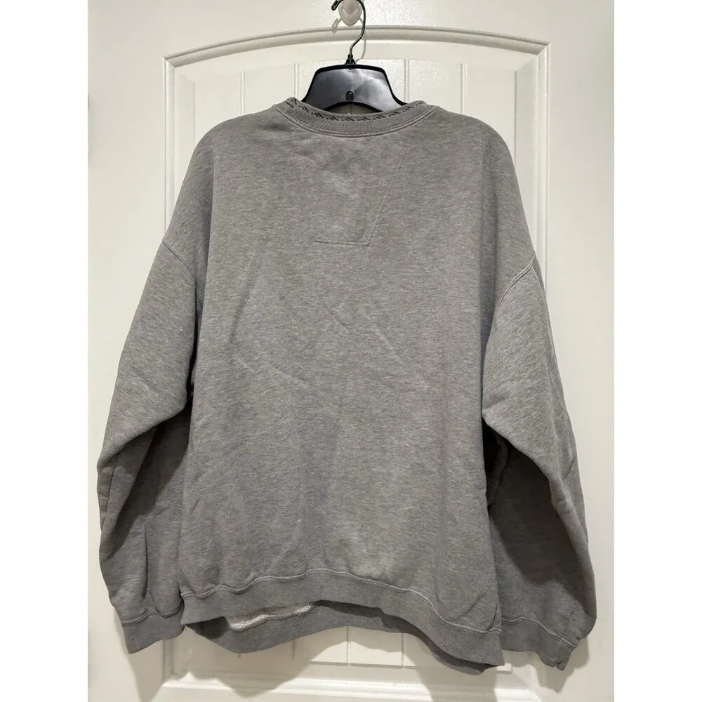 VTG 90s Adidas Equipment Sweatshirt Mens Sz M Gray Mock Neck Fleece EQT